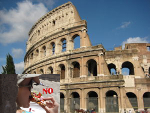 no snacking in Rome